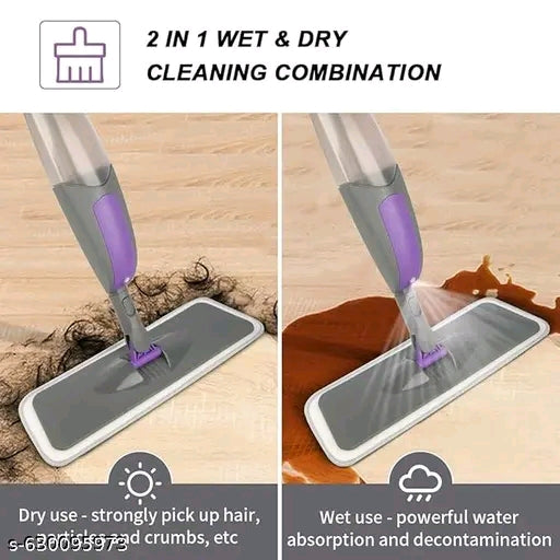 Spray Mop for Floor Cleaning – Refillable Bottle, 360° Swivel Head & Washable Microfiber Pad – Lightweight, Easy-to-Use Floor Cleaner for Home & Office Use