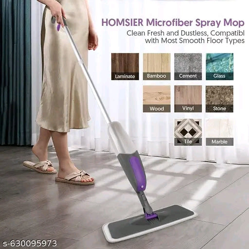 Spray Mop for Floor Cleaning – Refillable Bottle, 360° Swivel Head & Washable Microfiber Pad – Lightweight, Easy-to-Use Floor Cleaner for Home & Office Use